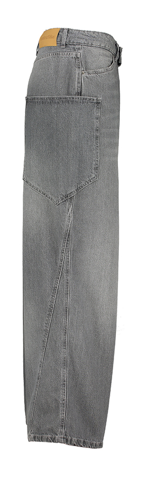 Grijze wijde jeans met zakken op de zijkant Mia Noir N'Bleu