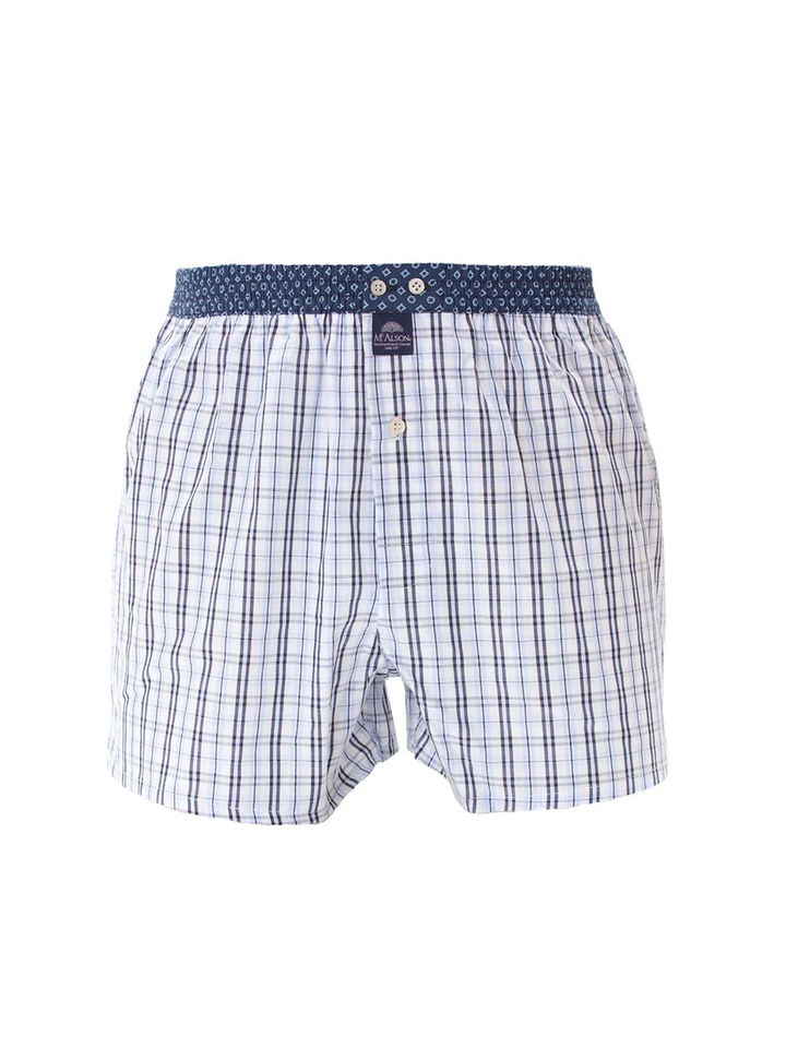 Navy checkered en light blue Mc Alson 