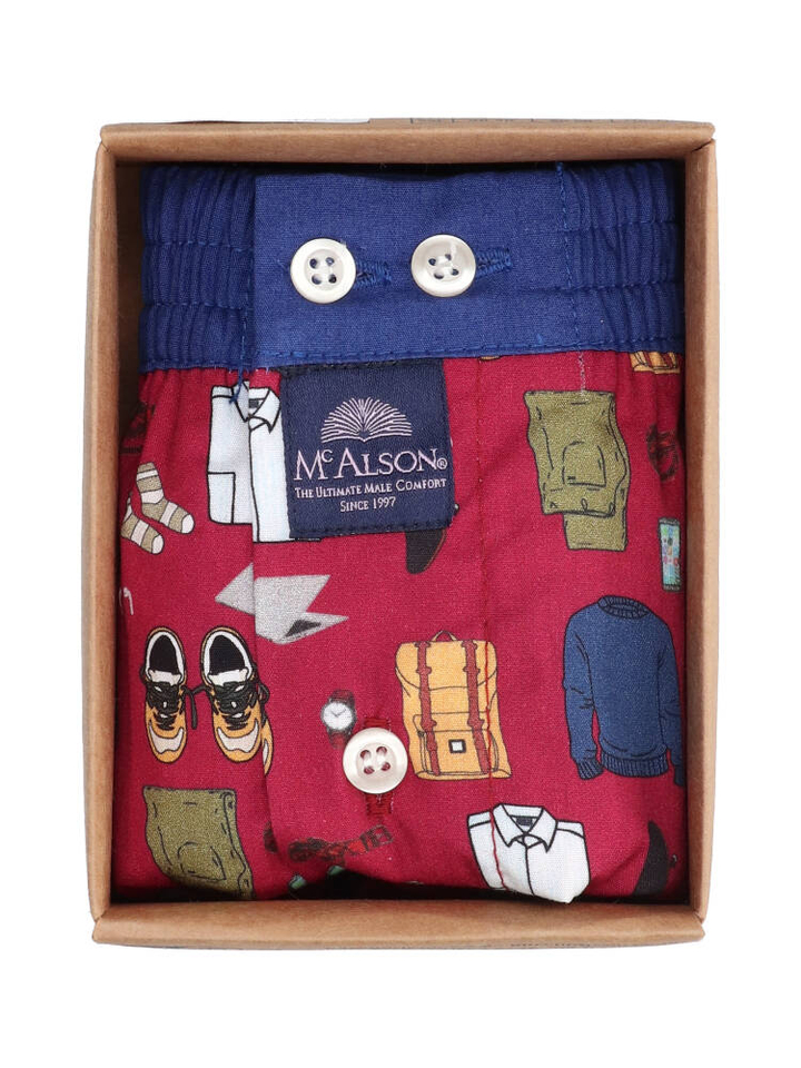 Bordeaux boxershort on the road Mc Alson 