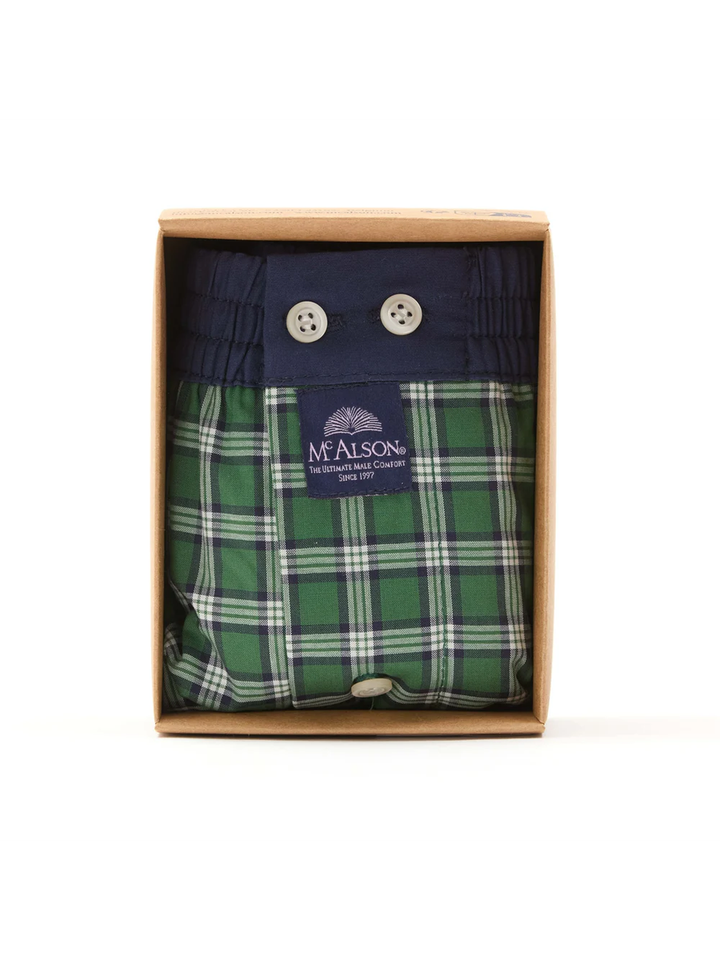 Groene tartan boxershort Mc Alson