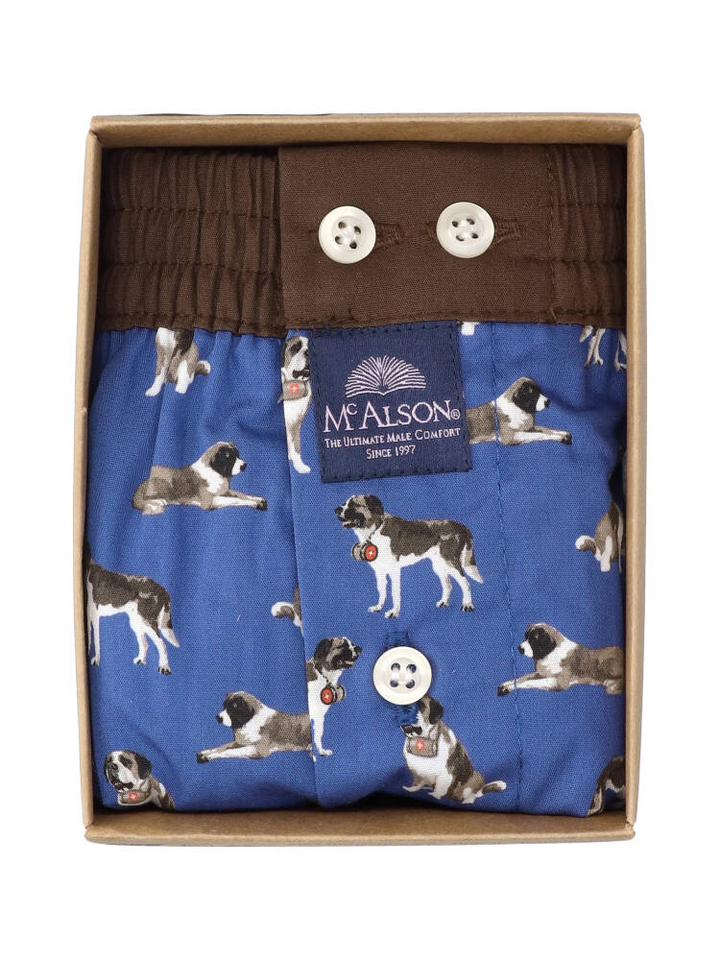 Donkerblauwe boxershort met honden Mc Alson 