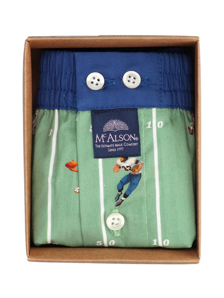 Groene boxershort footbal Mc Alson 