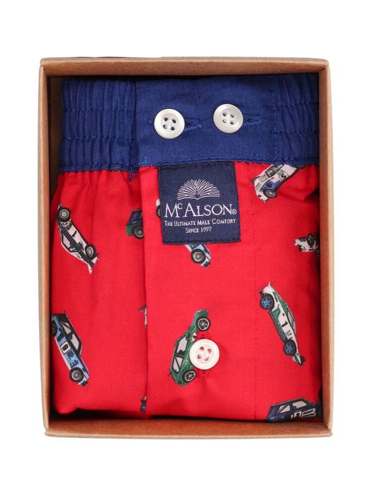 Rode boxershort met auto's Mc Alson