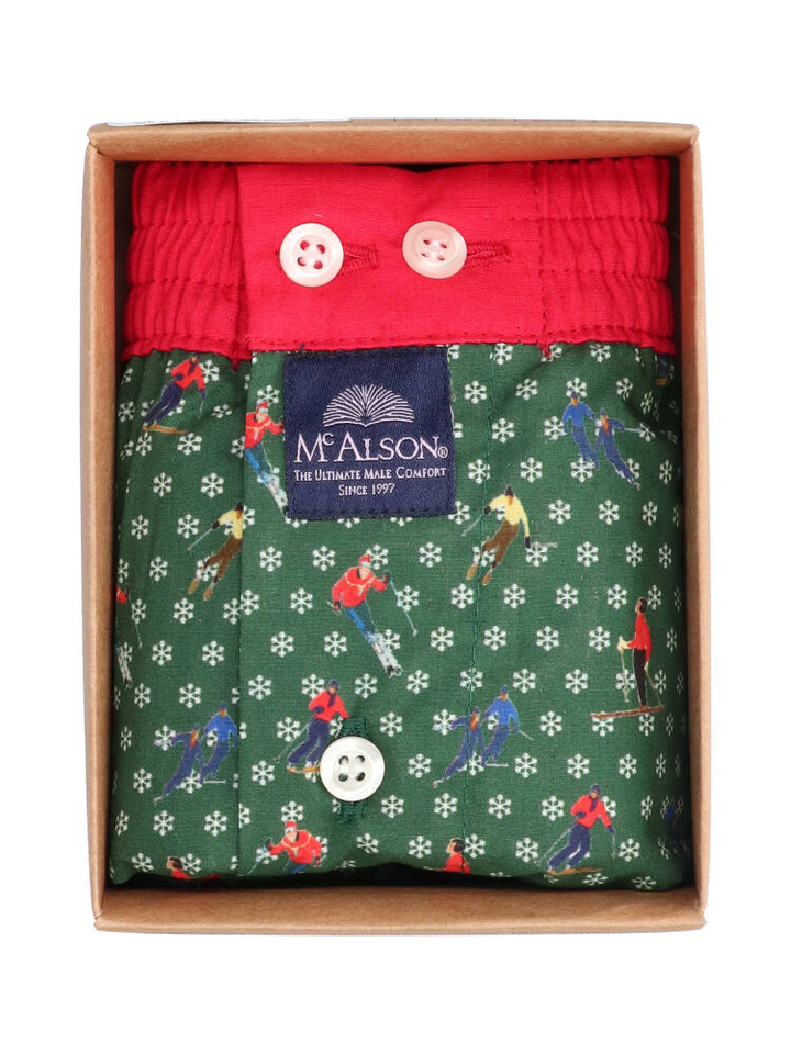 Groene boxershort winterpret Mc Alson 