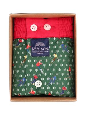Groene boxershort winterpret Mc Alson
