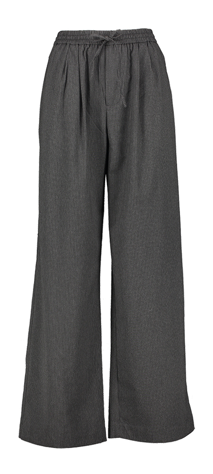 Grijze broek met fijne krijtstreep Stay Grace&Mila