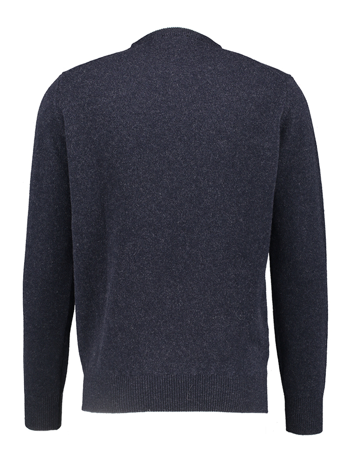 Blauwe wollen trui Osborne 