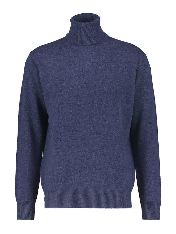Blauwe rolkraag trui Osborne
