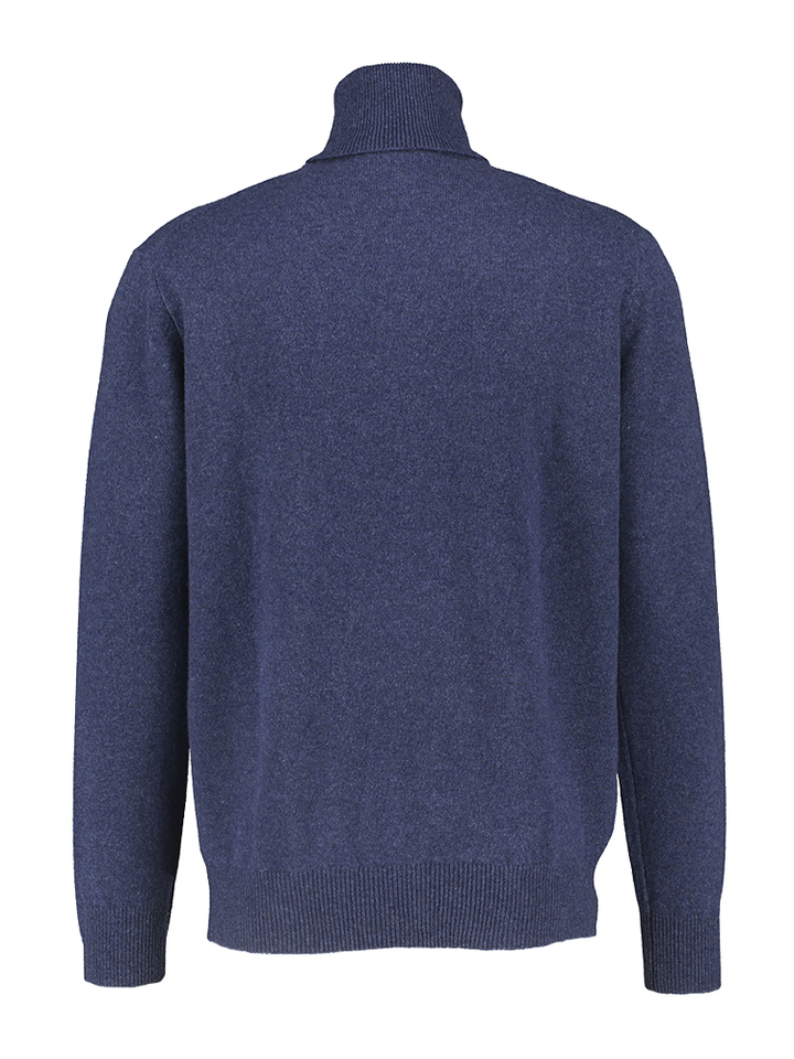 Blauwe rolkraag trui Osborne