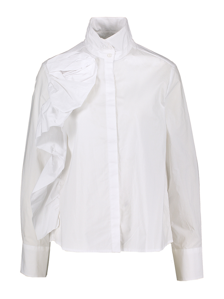 Witte katoenen bloes Psophia