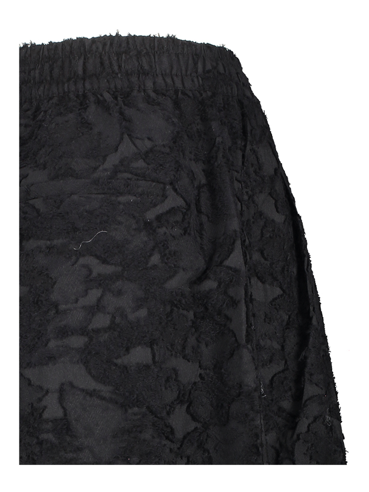 Zwarte wijde broek met print Psophia