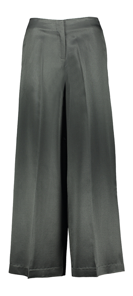Donkergrijze lange wijde broek Psophia