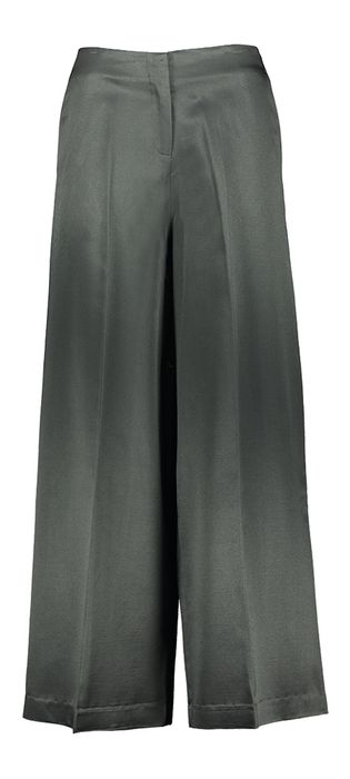Donkergrijze lange wijde broek Psophia