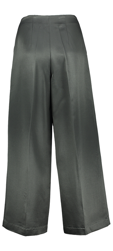 Donkergrijze lange wijde broek Psophia