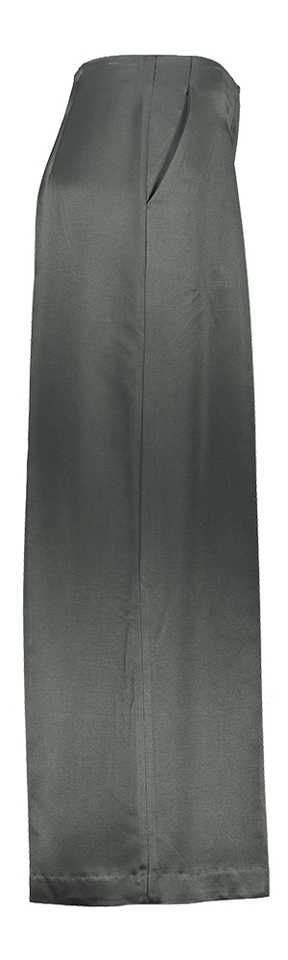 Donkergrijze lange wijde broek Psophia