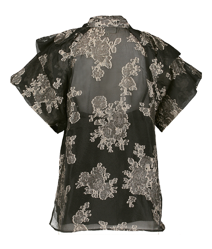 Bruine bloes met print Psophia