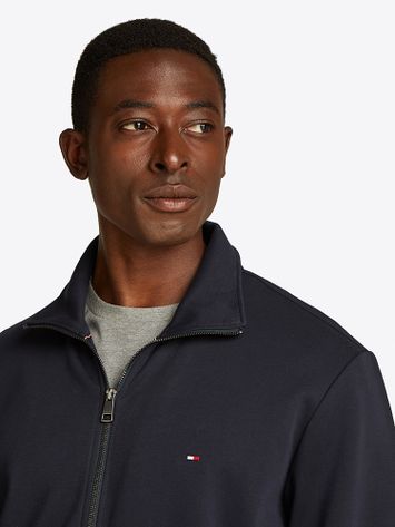 Donkerblauwe gilet met rits Tommy Hilfiger 
