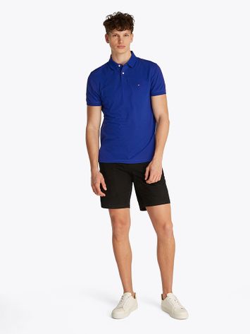 Kobalt blauwe polo Tommy Hilfiger 