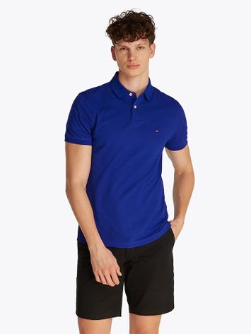 Kobalt blauwe polo Tommy Hilfiger 