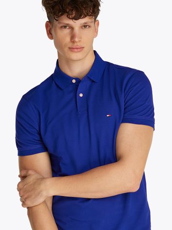 Kobalt blauwe polo Tommy Hilfiger 