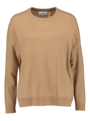 Camel kleurige wollen trui Marinette Les Tricots