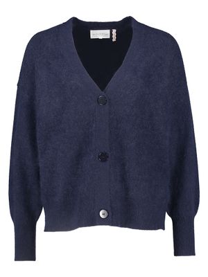 Blauwe wollen cardigan Grammya Les Tricots