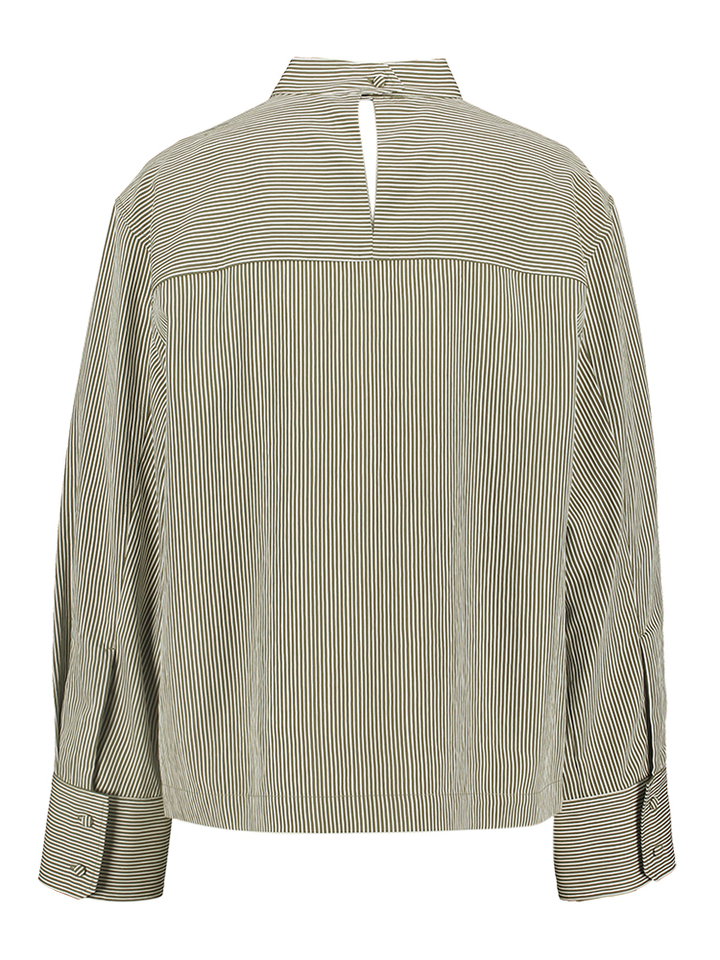 Groen gestreepte bloes Beck Margaux Lonnberg