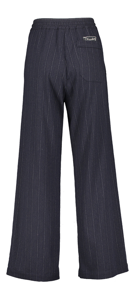 Blauwe lange broek met krijtstreep Gerry Margaux Lonnberg 