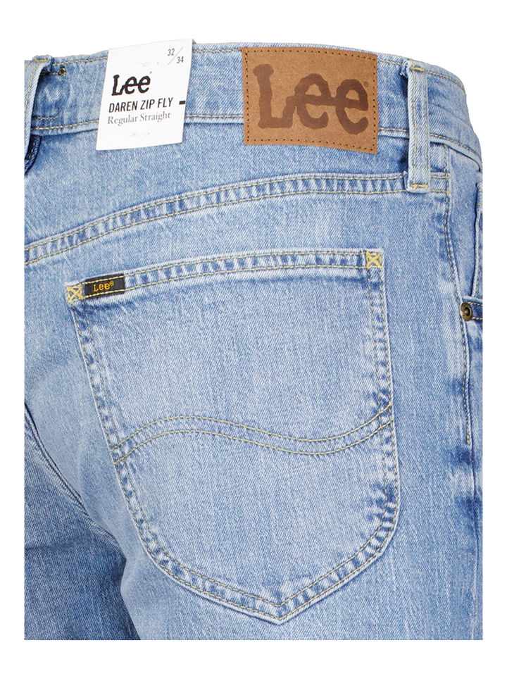 Blauwe straight fit jeans Daren Lee