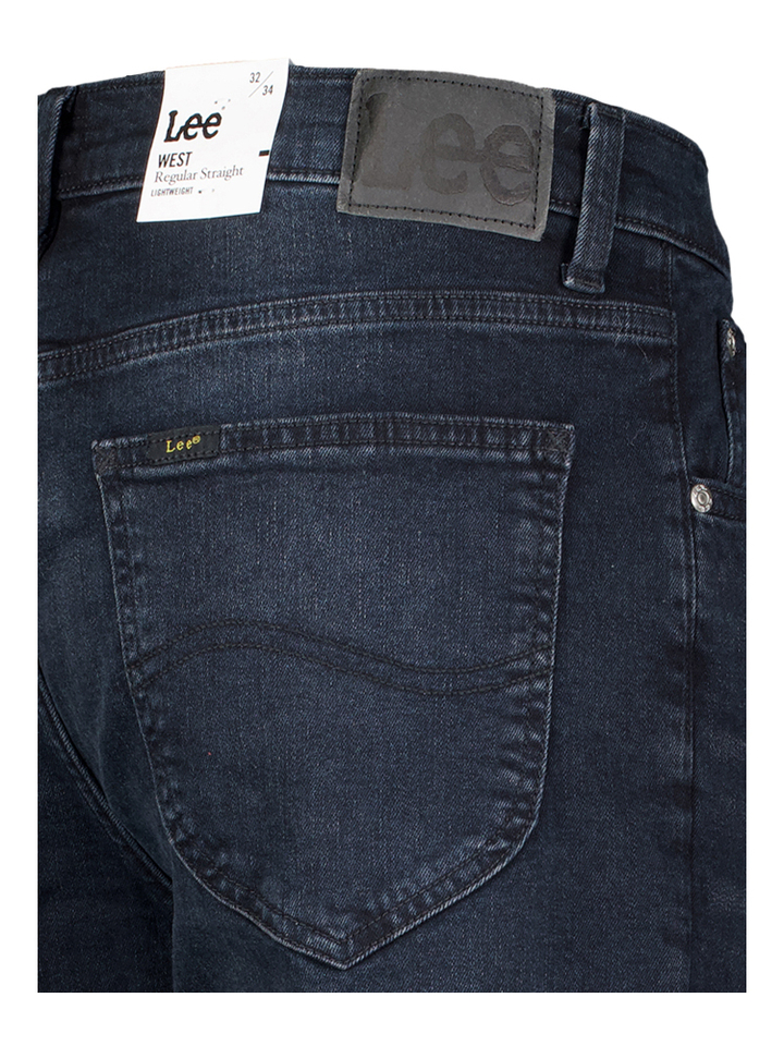 Donkerblauwe jeans Lee