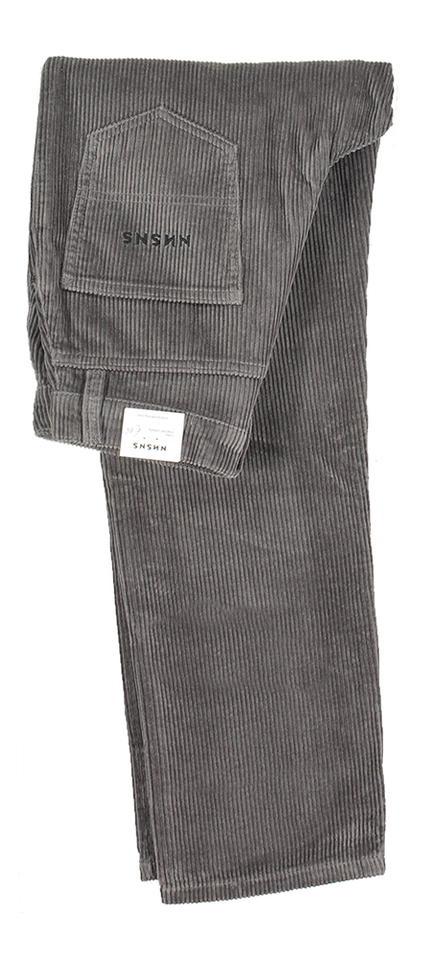 Grijze lange broek in corduroy Nessie NNSN