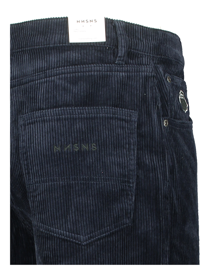 Blauwe broek in rifbluweel Nessie NNSN 