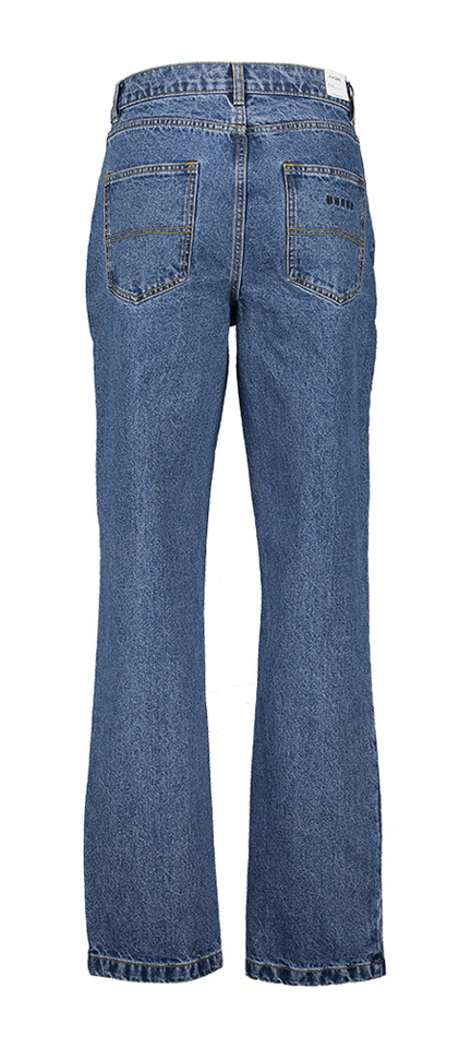 Blue washed denim straight fit jeans Nessie NNSN 