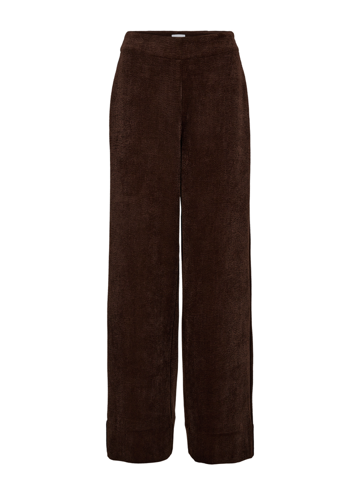 Bruine broek in ribfluweel Thea Pants Numph