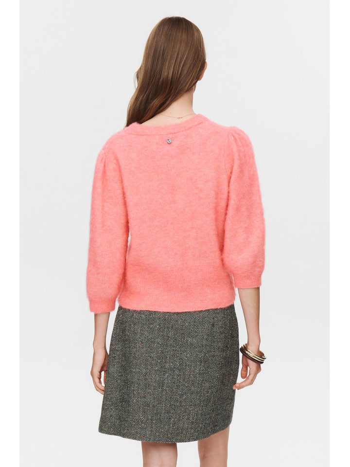 Roze trui met ronde hals Numph