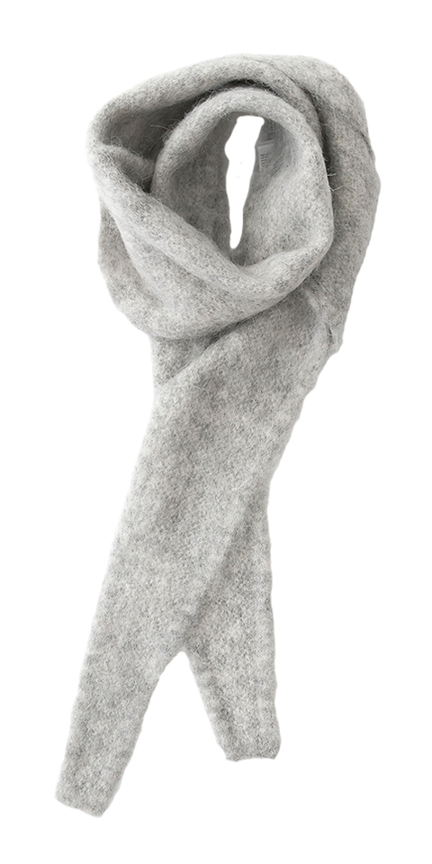 Grijs wollen sjaal Numph 