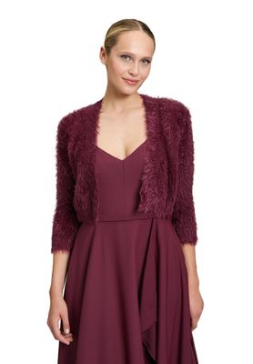 Bordeaux fluffy bolero Vera Mont