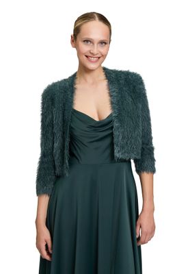 Donkergroene fluffy bolero Vera Mont