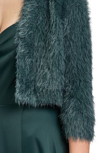 Donkergroene fluffy bolero Vera Mont