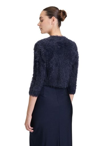 Donkerblauwe fluffy bolero Vera Mont