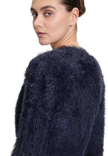 Donkerblauwe fluffy bolero Vera Mont