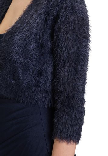Donkerblauwe fluffy bolero Vera Mont
