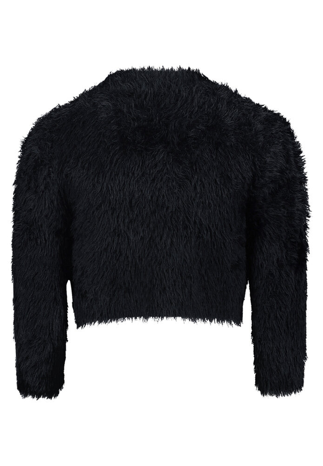 Zwarte fluffy bolero Vera Mont