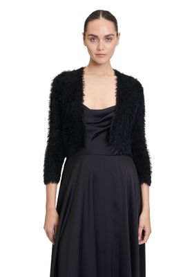 Zwarte fluffy bolero Vera Mont