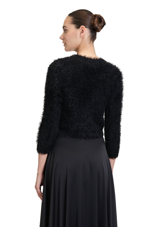 Zwarte fluffy bolero Vera Mont