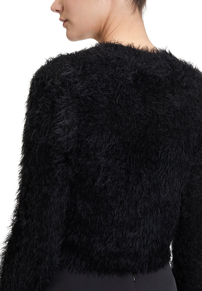 Zwarte fluffy bolero Vera Mont