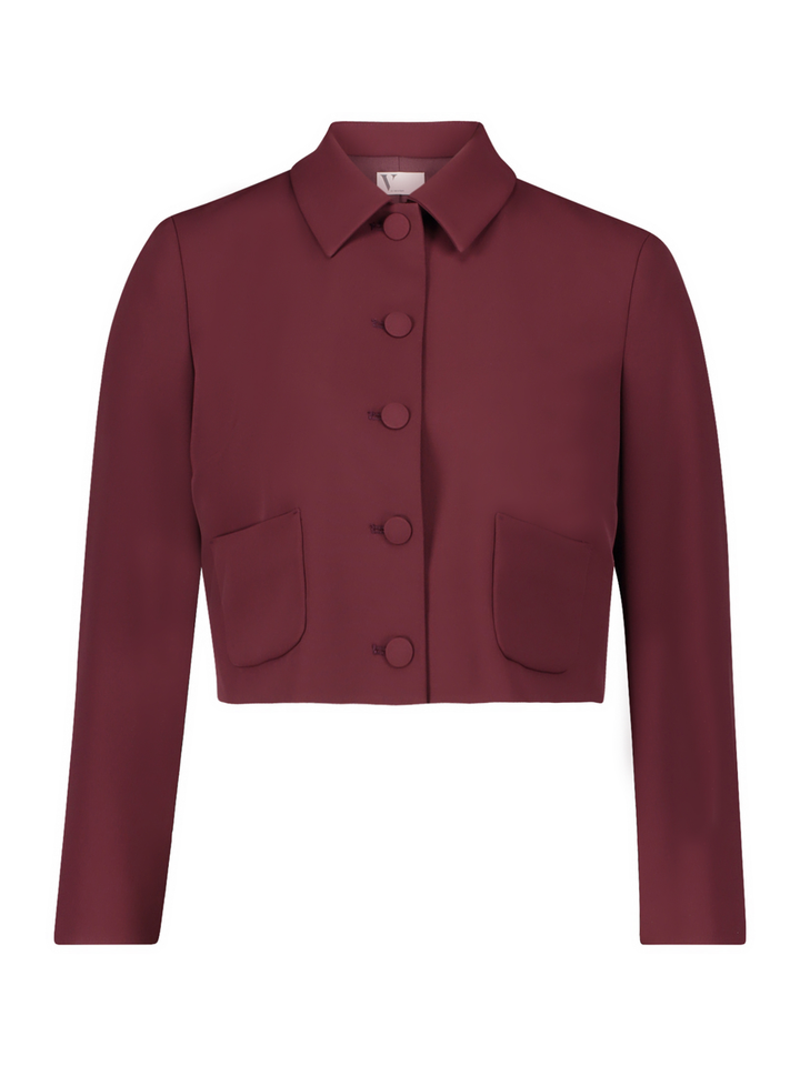 Bordeaux geklede vest Vera Mont 