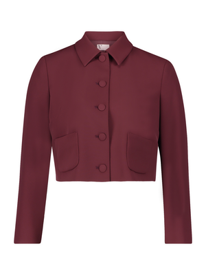 Bordeaux geklede vest Vera Mont