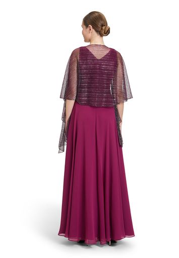 Bordeaux glittersjaal met sluiting