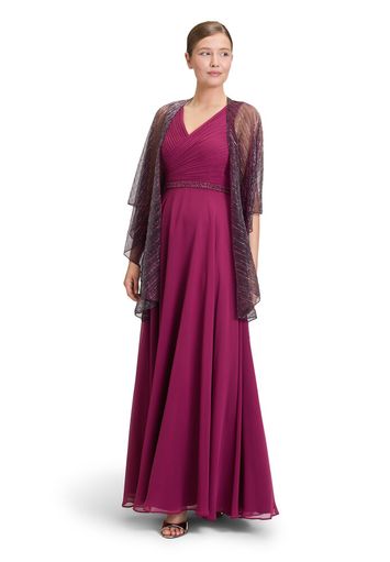 Bordeaux glittersjaal met sluiting